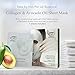 Collagen and Avocado Sheet Mask | Anti Aging Face Mask for Lines & Wrinkles from Vivo Per Lei | Moisturizing Mask with Avocado Oil & Vitamin C | Collagen Facial Mask for a Flawlessly Firmer Look