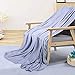 LUXEAR Cooling Blanket for Hot Sleepers Night Sweats Japanese Q-Max>0.5 Arc-Chill Cooling Fiber Keep Adults/Children Cool Twin Size Cool Summer Blanket 59 X 79in Soft Breathable All-Season-Blue