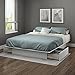 South Shore Step One Full/Queen Platform Bed (54/60'') with drawers, Soft Gray