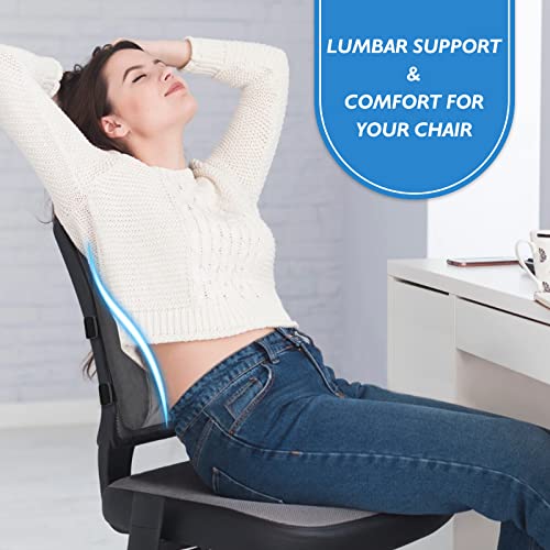 LumbarPal Lumbar Support Pillow for Office Chair Back Support Lumbar