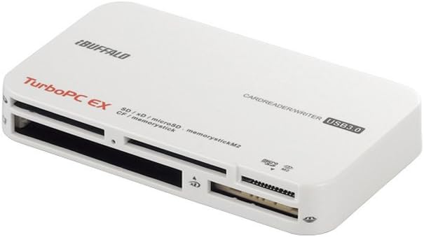 Amazon | BUFFALO USB3.0 マルチカードリーダー TurboPC EX付き ホワイト BSCR22TU3WH