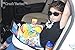 DMoose Kids Travel Tray, Toddler Car Seat Lap Activity Tray with Padded Comfort Base, Side Walls, Mesh Snack Pockets, Tablet Holder, Waterproof Car Seat, Stroller, Airplane Play and Learn Area (Black)