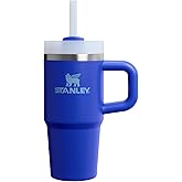 STANLEY Quencher H2.0 Tumbler with Handle and Straw 14 oz | Flowstate 3-Position Lid | Cup Holder Compatible for Travel | Insulated Stainless Steel Cup | BPA-Free | Cobalt