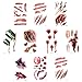 smile angel Halloween Simulation Scar Stickers Cosplay Wound Zombie Scars Waterproof Tattoo Stickers (10pcs)