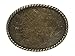 Western Plain Oval Hammered Vintage Belt Buckle