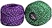 Pack of 15 Pcs 15 Colors Metallic Cotton Crochet Thread Size8 ，Total 655 Yards Knitting Balls Yarn Tatting Doilies Assorted Skeins Lacey Craft Thread