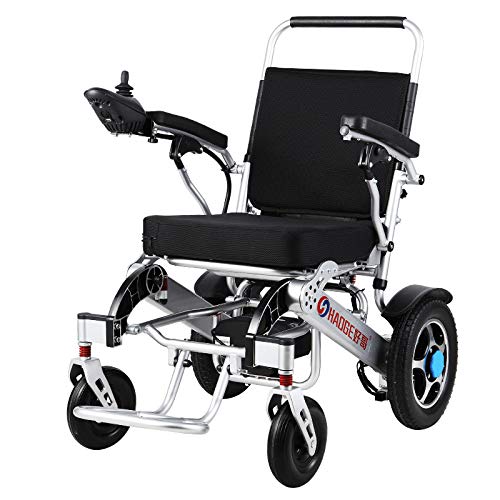 silla de ruedas eléctrica plegable muy ligera un reposapiés