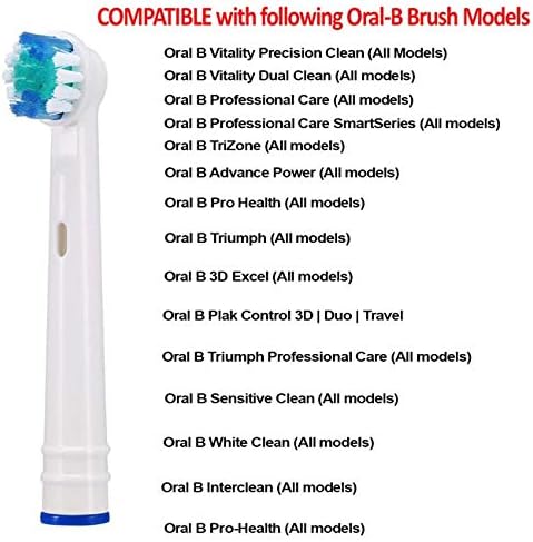 qtlines Replacement Toothbrush Heads, White, 1 count (Pack of 4) - Image 4