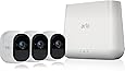 Arlo Pro Security System with Siren &ndash; 3 Rechargeable Wire-Free HD Cameras with Audio, Indoor/Outdoor, Night Vision  (VMS4330)