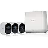 Arlo Pro Security System with Siren &ndash; 3 Rechargeable Wire-Free HD Cameras with Audio, Indoor/Outdoor, Night Vision  (VMS4330)