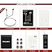 Cloudio Earphones J1 Noise Cancelling Earbuds in Ear Headphones with Microphone Noise Isolating Earbuds Sports Headphones Super Bass Earbuds for iPhone Android Phone iPad Tablet Laptop(Black)