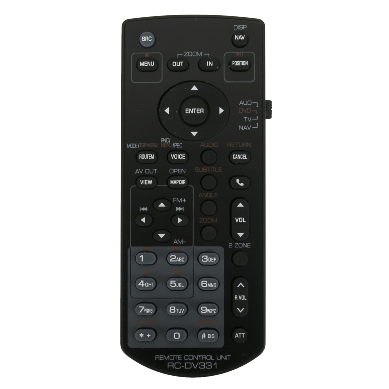 ALLIMITY RC-DV331 Remote Control Replace fit for KENWOOD DVD DNX521DAB DNX521VBT DNX4210DAB DMX110BT DDX-516 KVT-696 DDX-896 DNX-7280BT DNX-521DAB DDX5025BT DDX5055BT DNX8160DABS DNX716WDABS