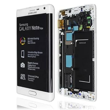 LCD Display Samsung N915F Galaxy Note Edge Original white - Super-AMOLED HD | Oberschale + Display + Touch Panel + Display Gl