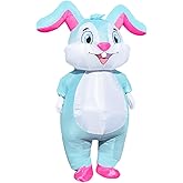 MROMT Bunny Inflatable Costume Easter Bunny Costume Adult Rabbit Blow Up Suit Inflatable Rabbit Costume for Adults