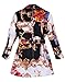 Richie House Little Girls' Patterened Trench Coat Rh0741