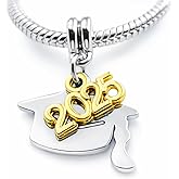 LaBenie Dangle Graduation Cap Charm Bead