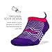 Feetures - High Performance Cushion - No Show Tab - Athletic Running Socks for Men and Women - Chevron Iris - Size Medium