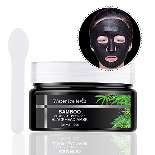 HailiCare Natural Bamboo Charcoal Peel Off Blackhead Mask, 3.52 fl.oz, Cleansing Black Mud Mask