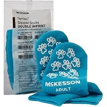 Amazon.com: McKesson Terries Slipper Socks, Non-Slip Grip Socks ...