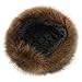 Dikoaina Faux Fur Cossack Russian Style Hat for Ladies Winter Hats for Women (S, Brown)