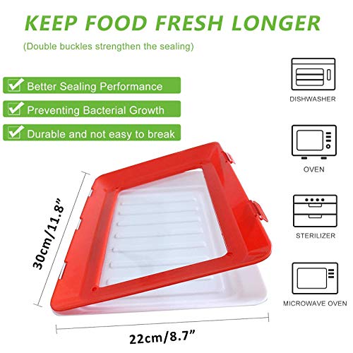 Food Plastic Preservation Tray stackable food preservation trays