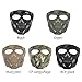 MOGOI Airsoft Skull Mask, Full Face Protective Masks for Airsoft Paintball Outdoor Cs War Game BB Gun Halloween Skeleton Masks Party Cosplay Mask Movie Props