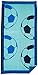 Northpoint Double Jacquard Premium Soccer Beach Towel, 30 x 60, Solid Aqua