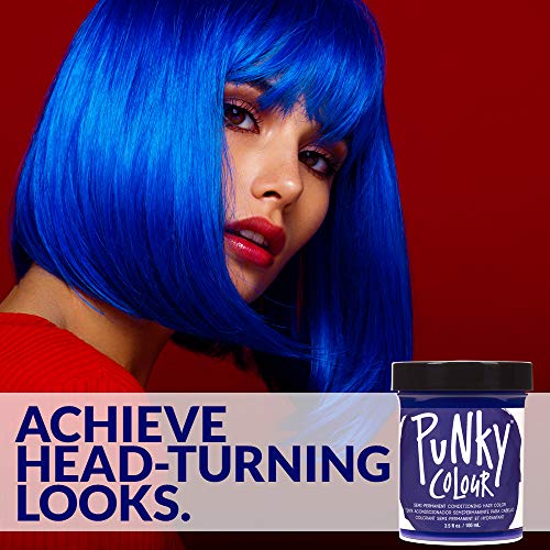 Jerome Russell Punky Hair Color Creme, Midnight Blue, 3.5 Ounce