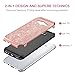 Galaxy J7 Case 2015, J700 Case,BENTOBEN Shockproof Luxury Glitter Bling Slim 2 in 1 Hybrid Hard Cover with Sparkly Shiny Faux Leather Protective Phone Case for Samsung Galaxy J7 J700 (2015),Rose Gold