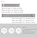 Vetoo 22mm Mesh Metal Milanese Replacement Watch Bands - 1pc Silver