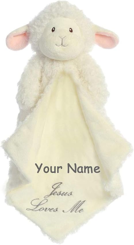 personalized lamb blanket
