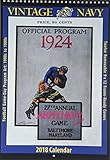 Vintage Navy Midshipmen 2018 College Football Calendar: Football Game-day Program Art: 1900s to 1970 by 