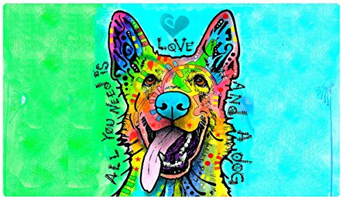 Drymate Pet Placemat, Dean Russo Designs, Dog Food Mat, Cat Food Mat, Zorb-Tech Anti Flow Technology for Surface…