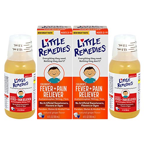 Little Remedies  Children's Fever & Pain Reliever | Grape  | 4 FL OZ | 2 Pack - Thumbnail 2