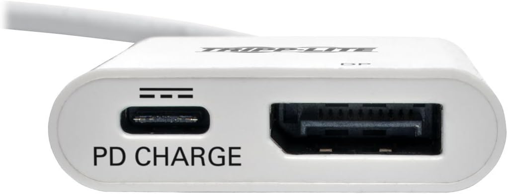 Tripp Lite USB-C to DisplayPort Adapter with PD Charging 4K 60 Hz White (U444-06N-DP-C), Blanco - Image 3