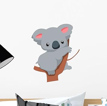 Amazoncom Wallmonkeys Cute Baby Koala Cartoon Wall Decal Peel And Amazoncom Wallmonkeys Cute Baby Koala Cartoon Wall Decal Peel And
