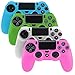 PlayStation-4-Controller-Case SlickBlue Glow in Dark Series Silicone Protection Case Skin for Sony PS4 Controllers -4 Color (Blue / Green / White / Pink )