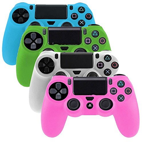 PlayStation-4-Controller-Case SlickBlue Glow in Dark Series Silicone Protection Case Skin for Sony PS4 Controllers -4 Color (Blue / Green / White / Pink ) PlayStation-4-Controller-Case SlickBlue Glow in Dark Series Silicone Protection Case Skin for Sony PS4 Controllers -4 Color (Blue / Green / White / Pink )