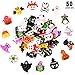 50 Pieces Halloween Craft Random Resin Miniature Ornaments Flat Back Scrapbook Embellishment Wizard Ghost Pumpkin Spider Resin Decorations for Craft Making