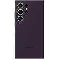 SAMSUNG Galaxy S24 Ultra Silicone Phone Case, Protective Cover with Color Variety, Smooth Grip, Soft and Sleek Design, Snug Fit, US Version, EF-PS928TEEGUS, Dark Violet