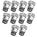 Hoypeyfiy 10 Pack O2 Oxygen sensor extender adapter extension spacer HHO O2 Bung Test Pipe M18X1.50