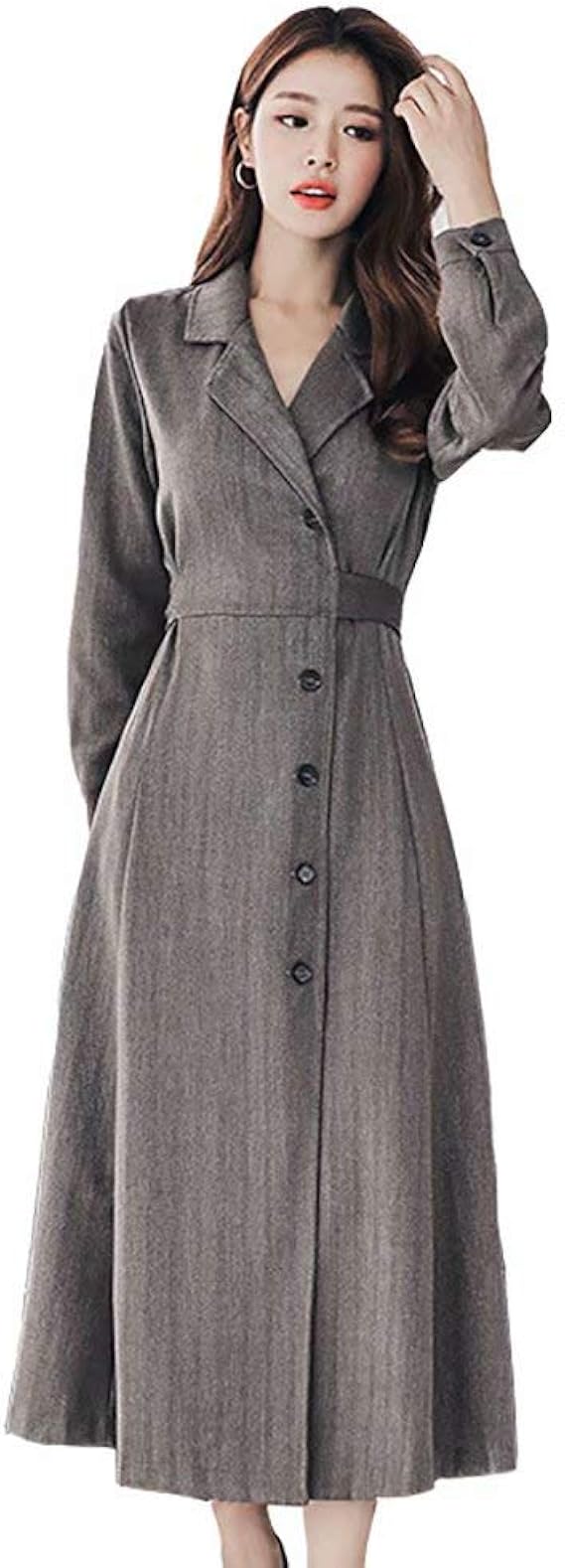 Amazon Co Jp Japhot ワンピース スーツ レディース セレモニースーツ ママ 母 フォーマル ワンピース トレンチコート風 ロング丈 フォーマルスーツ 卒園式 卒業式 入園式 お宮参り 七五三 代 30代 40代 50代 服 ファッション小物