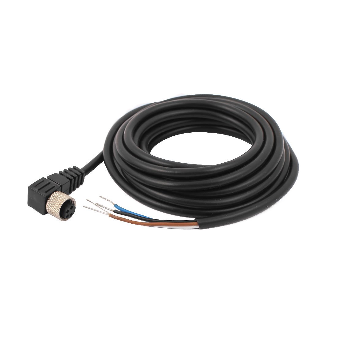 Sourcingmap M8 2m Female Right Angle 4 Pin Connector Aviation Socket Electrical Cable