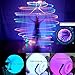 Paradise Treasures LED Poi Ball Swirling Light-up Rave Toy with Infinity Tunnel Necklace, Set of 2