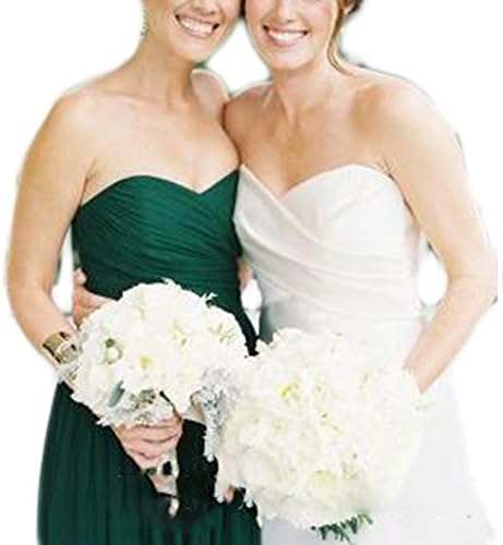 Veilace Women's A Line Bridemaid Dress Sweetheart Sleeveless Chiffon Zipper Maid Of Honor Gowns
