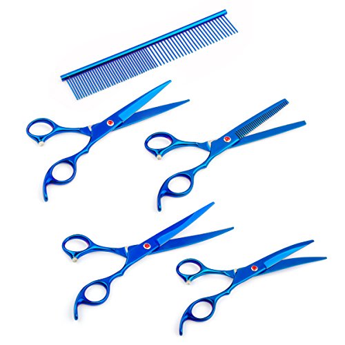4Pcs/Set Professional Salon Barber Scissors Hairdressing Shears Haircut Tool Kit 7.0inch