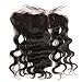 ISEE Hair 14 Inch Brazilian Body Wave Virgin Human Hair Free Part 134 Full Lace Frontal Closure, Bleach Knots with Unprocessed 100% 8A Baby Hair, Full Bottom, Ear to Ear, Natural Color