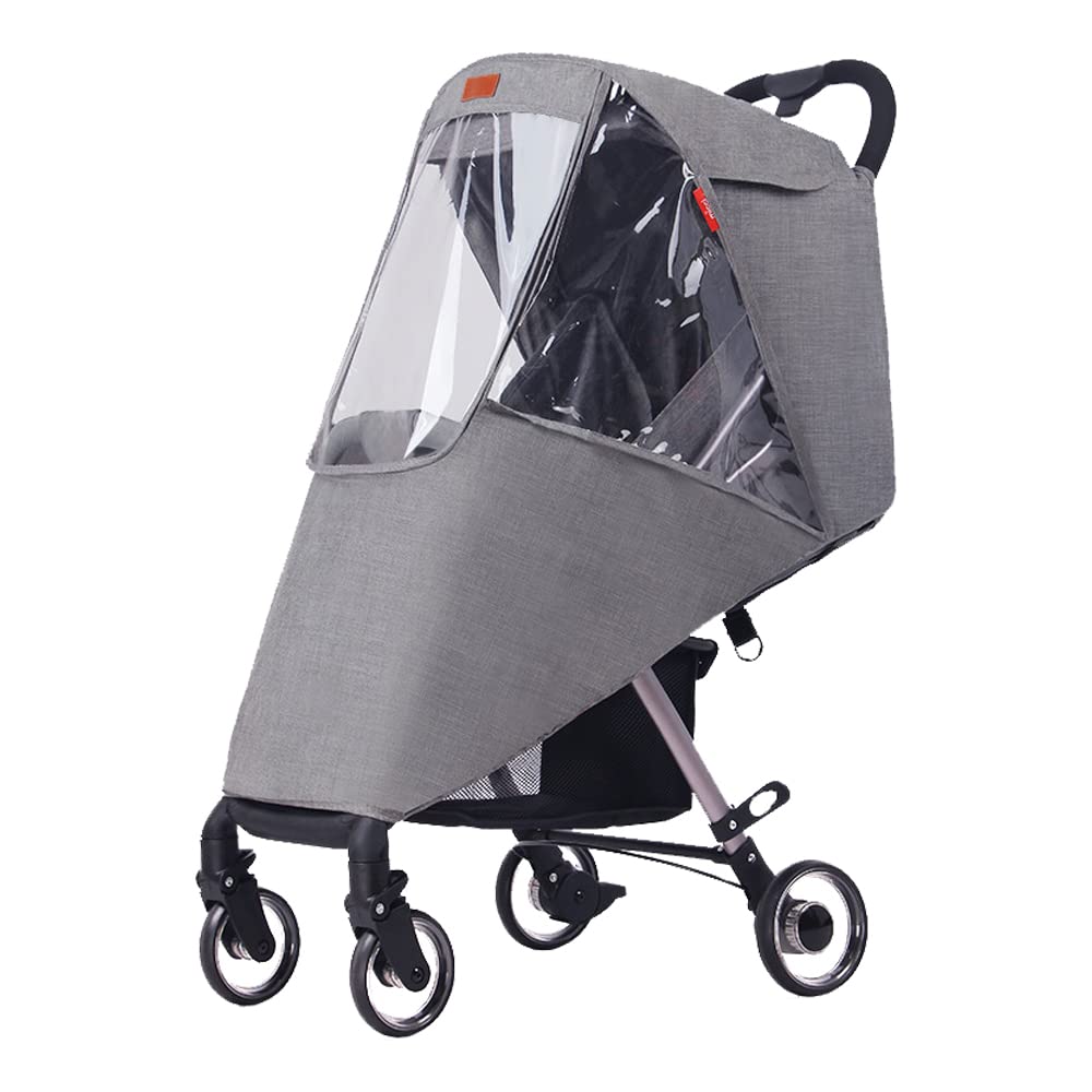 DZOZO Pushchair Rain Cover Stroller Rain Cover Wind Snow Cover Rain Shield Universal Protector Cover Weather Shield with Storage Bag Accessories Dust Cover for Pushchair Buggy Pram