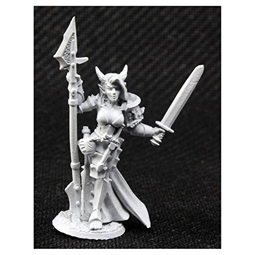 Skara Female Skoli Warrior Miniature 25mm Heroic Scale Dark Heaven Legends Reaper Miniatures