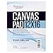 Artlicious - 12x16 Canvas Pads, 10 Sheets, 100% Duck Canvas, Triple Primed, Alternative to Stretched Canvas, Panels or Boards (2 Pads)